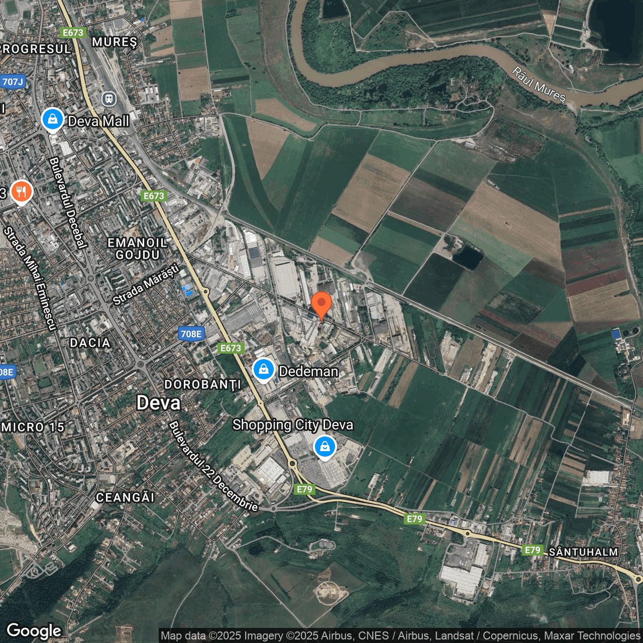 Poza harta hybrid, zoom 14, adresa Deva, Str. Depozitelor, nr. 6, Jud. Hunedoara, , judetul