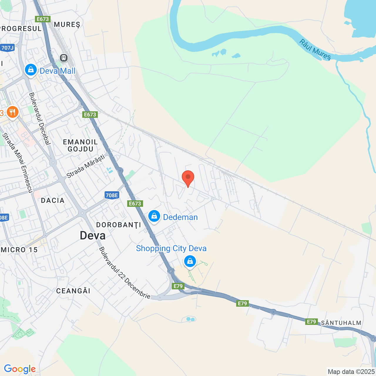 Poza harta streetview, zoom 14, adresa Deva, Str. Depozitelor, nr. 6, Jud. Hunedoara, , judetul