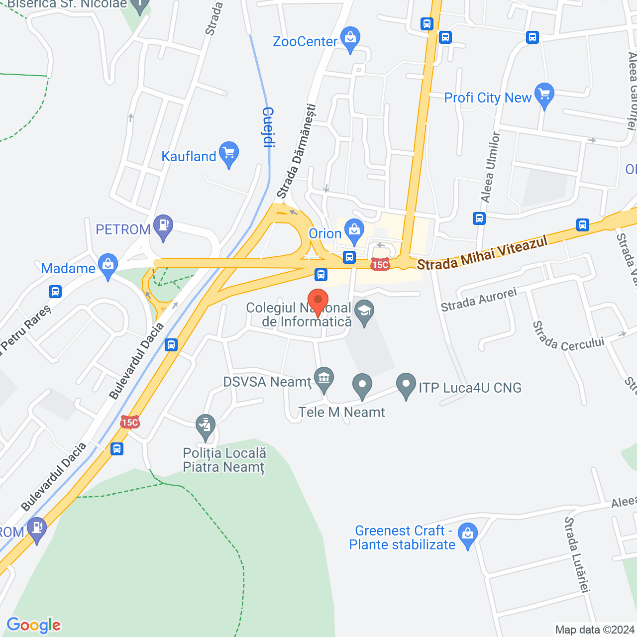 Poza harta streetview, zoom 16, adresa Piatra Neamt, Al. Tiparului nr.9A, , judetul