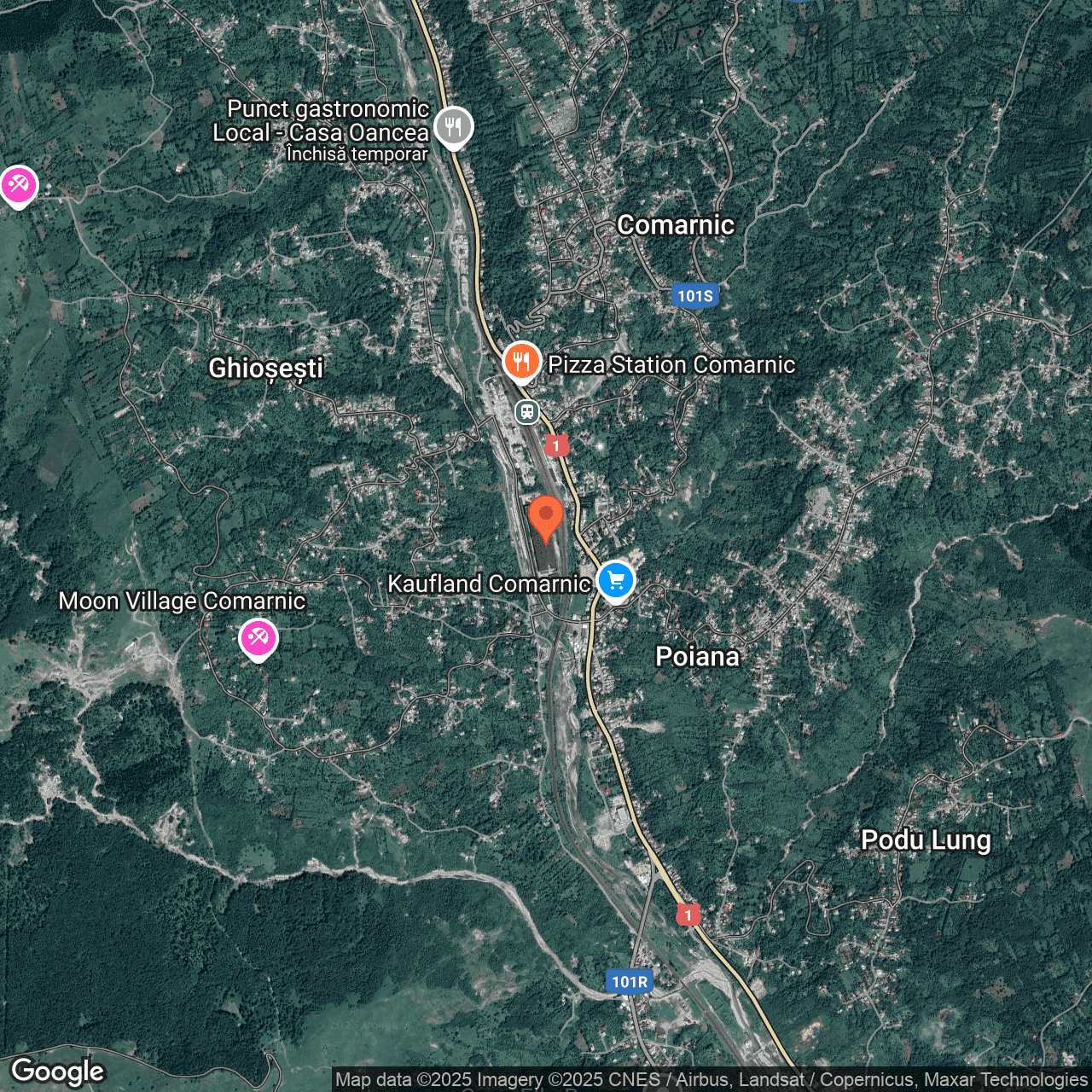 Poza harta hybrid, zoom 14, adresa Comarnic, str. Republicii, nr. 4, , judetul