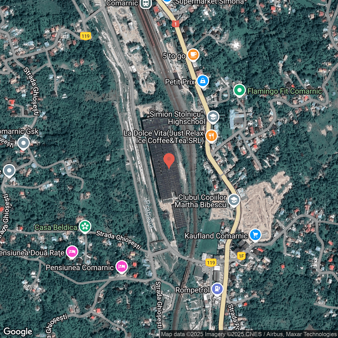 Poza harta hybrid, zoom 16, adresa Comarnic, str. Republicii, nr. 4, , judetul