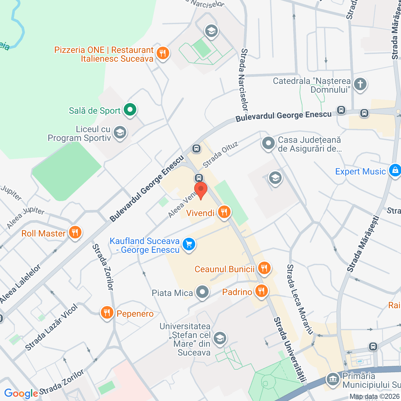 Poza harta streetview, zoom 16, adresa Strada Universtitatii Suceava, , judetul