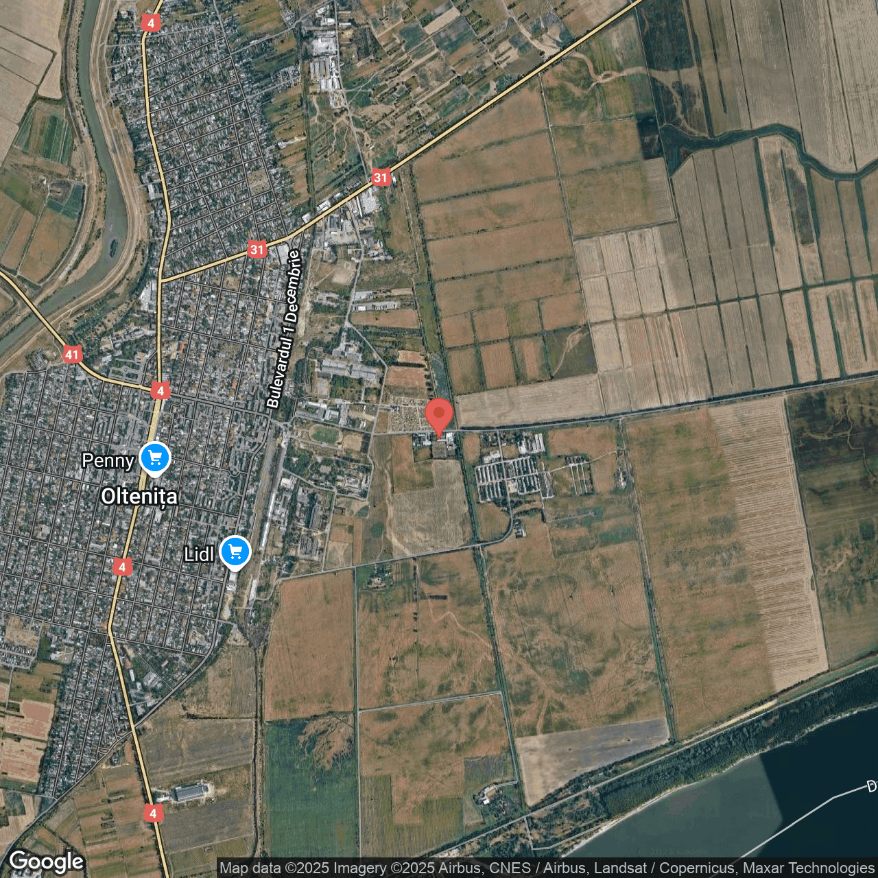 Poza harta hybrid, zoom 14, adresa Oltenita, Str. Stadionului, nr.2, , judetul