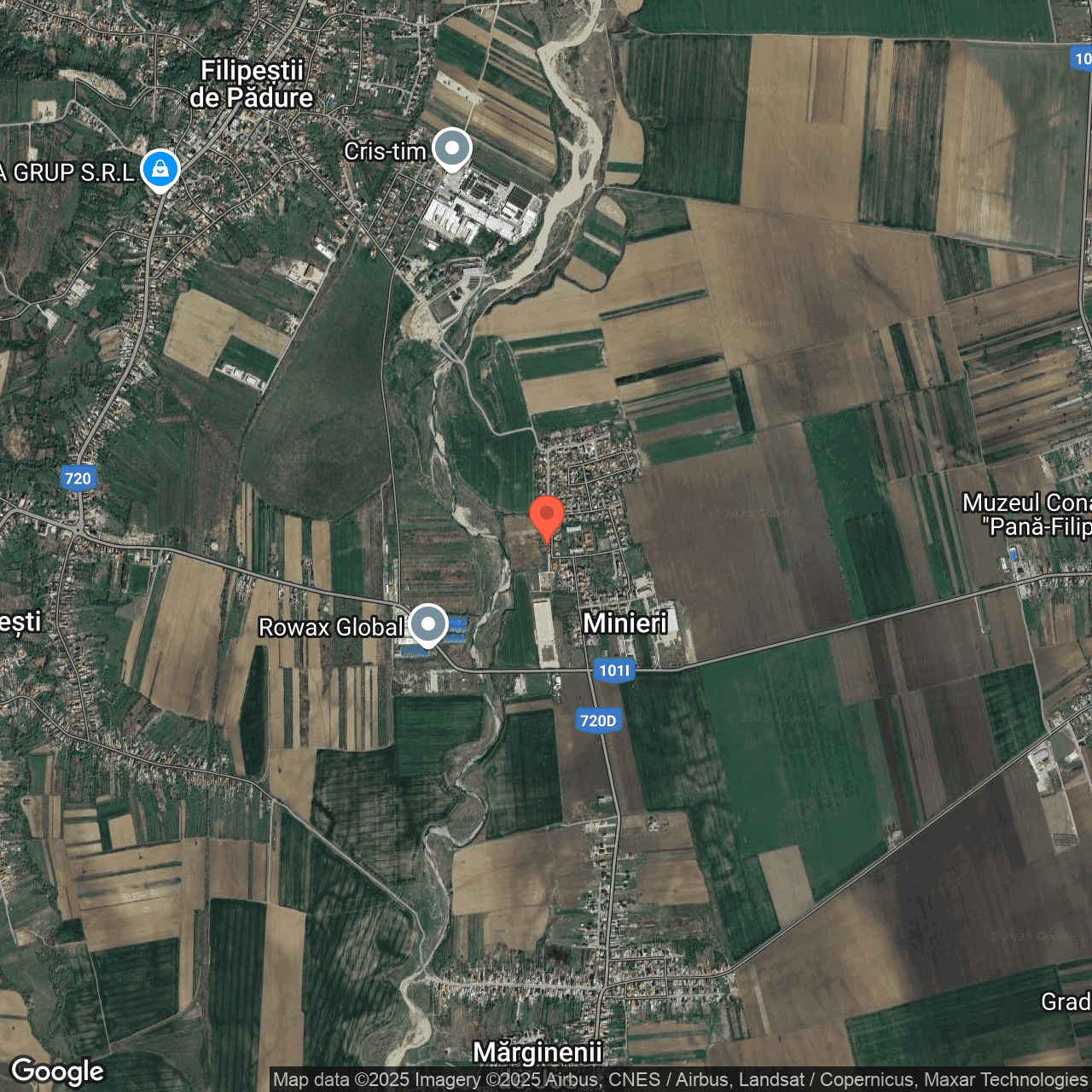 Poza harta hybrid, zoom 14, adresa Minieri, Str. 1 Mai, Nr. 21 Filipestii de Padure, , judetul