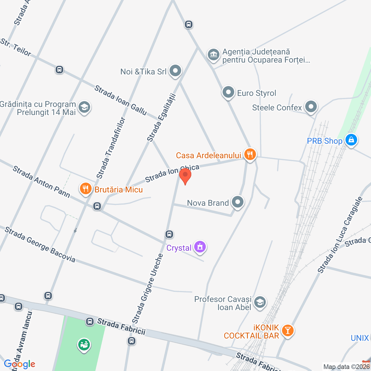 Poza harta streetview, zoom 16, adresa Satu Mare, strada Grigore Ureche, nr. 71, , judetul