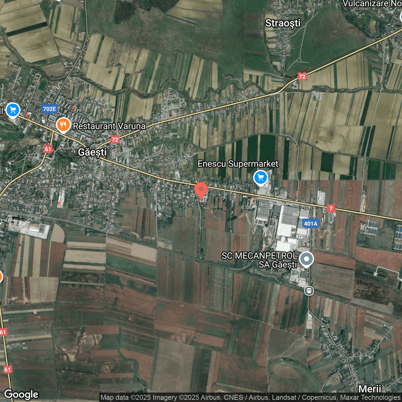 Poza harta hybrid, zoom 14, adresa Gaesti, str. Robanesti, nr. 3, , judetul