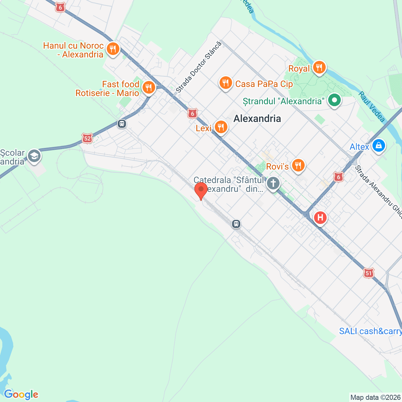 Poza harta streetview, zoom 14, adresa Alexandria, strada Viilor, , judetul