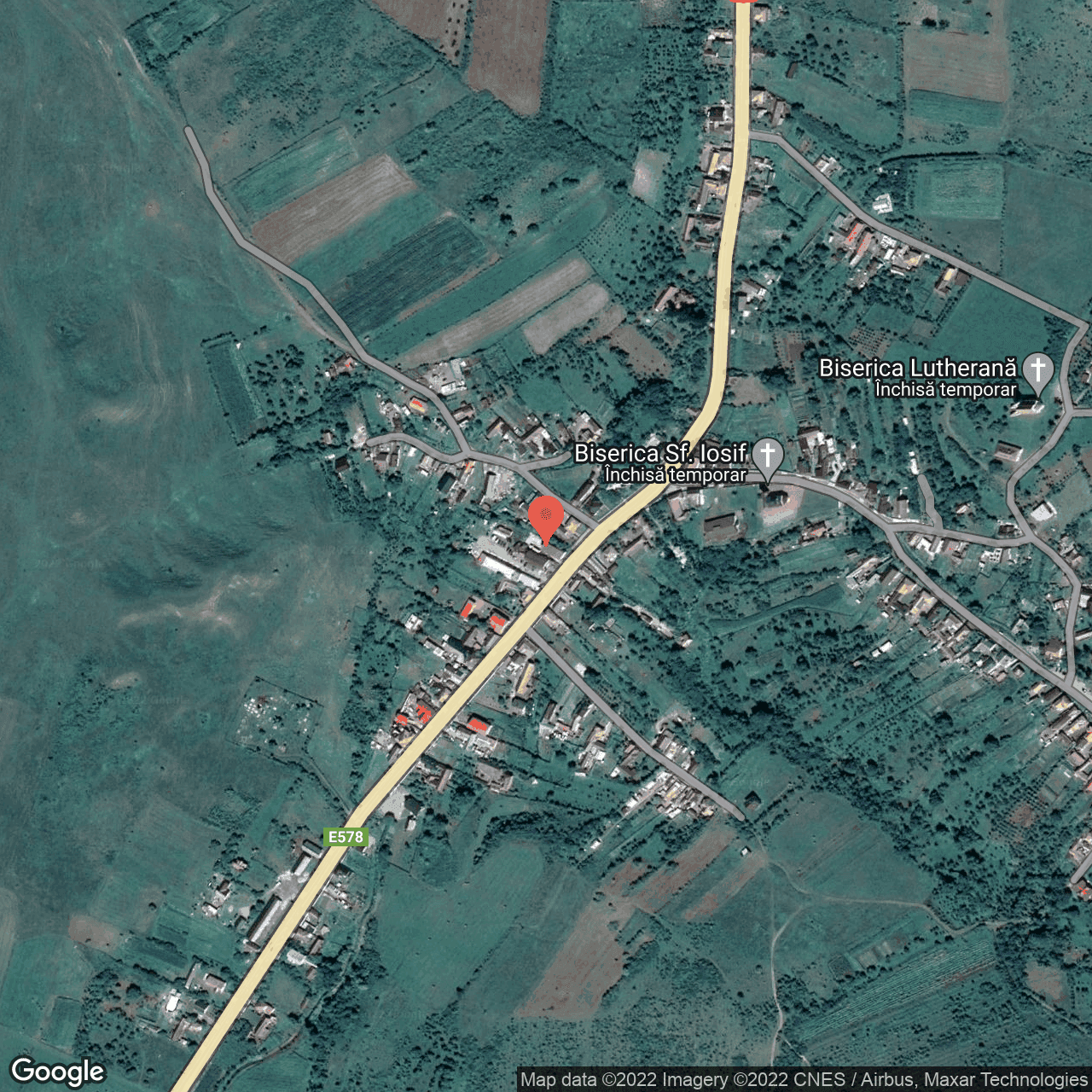 Poza harta hybrid, zoom 16, adresa Herina, judetul Bistrita Nasaud