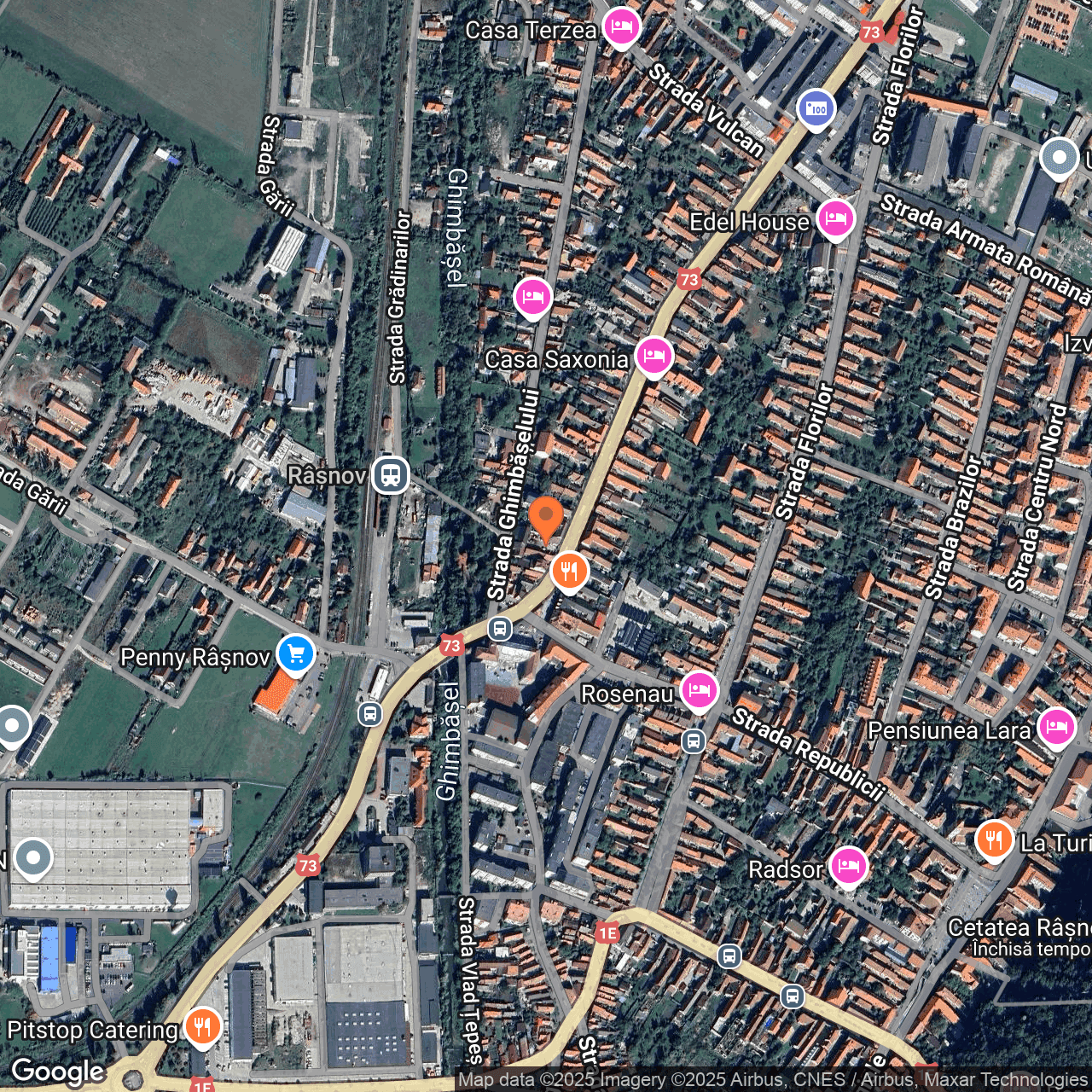 Poza harta hybrid, zoom 16, adresa Rasnov, str. Caraiman nr. 7, , judetul