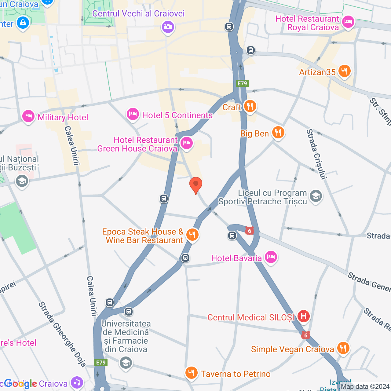 Poza harta streetview, zoom 16, adresa Craiova, strada Fratii Buzesti, nr. 26, , judetul