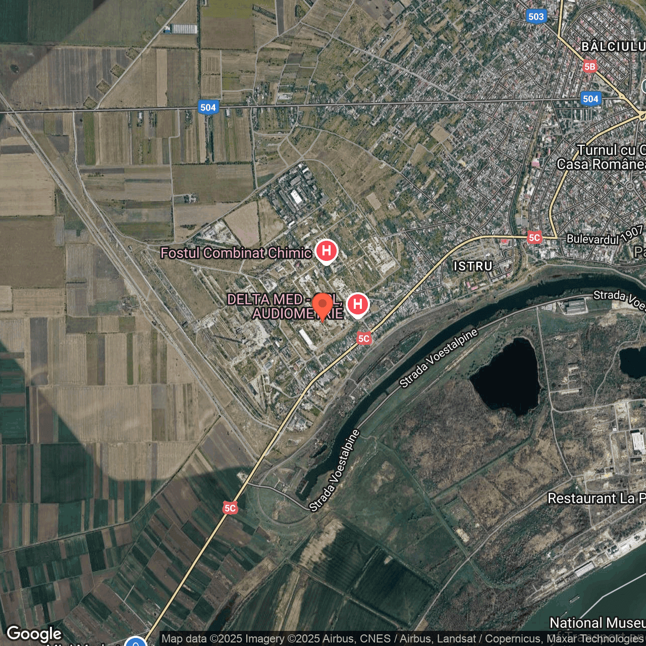 Poza harta hybrid, zoom 14, adresa Giurgiu, sos. Sloboziei km 4, , judetul