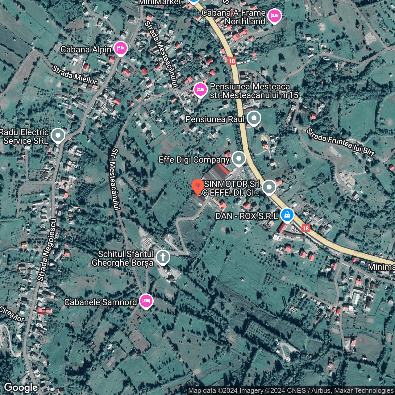 Poza harta hybrid, zoom 16, adresa Borsa, str Moldovei, , judetul