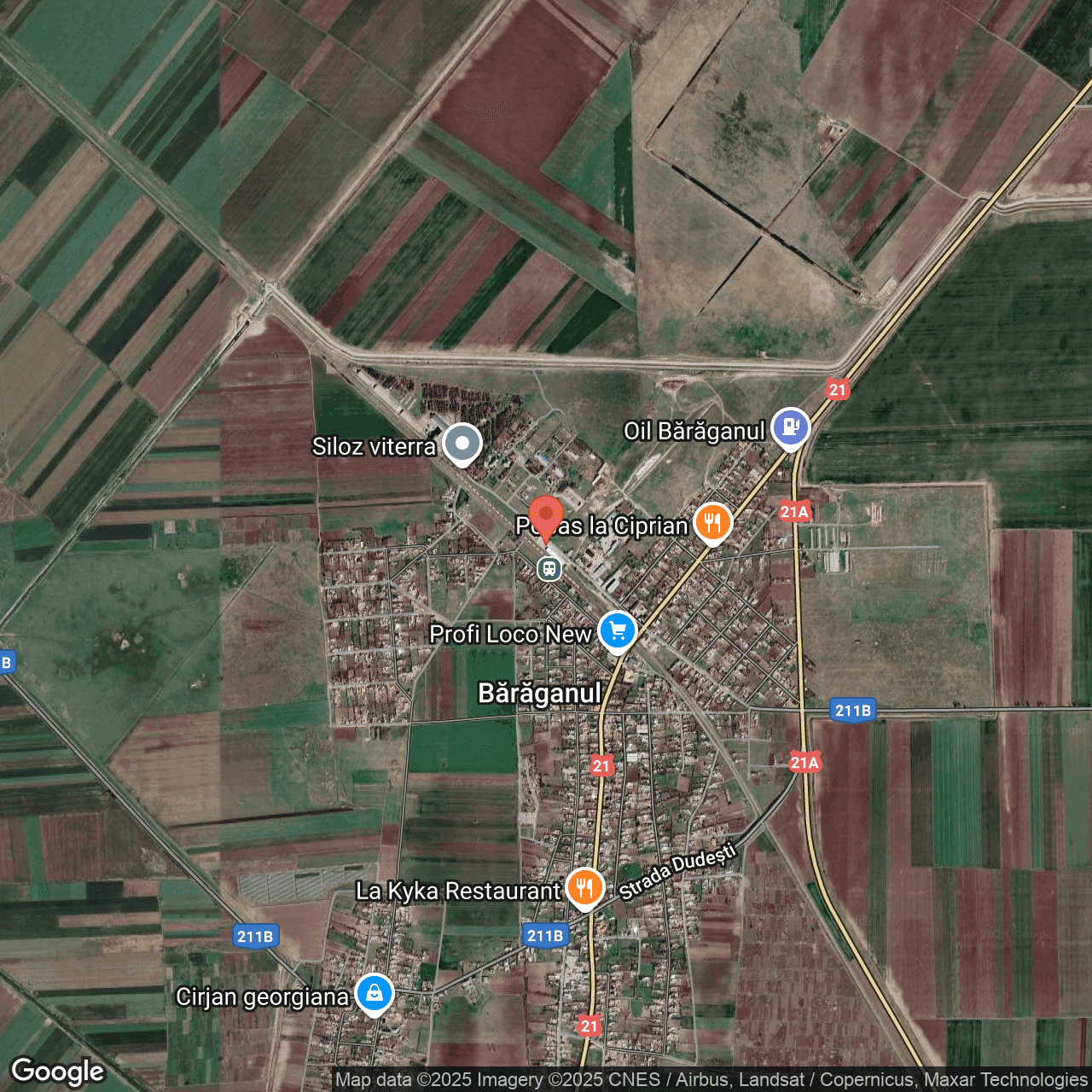 Poza harta hybrid, zoom 14, adresa Baraganul Braila, , judetul