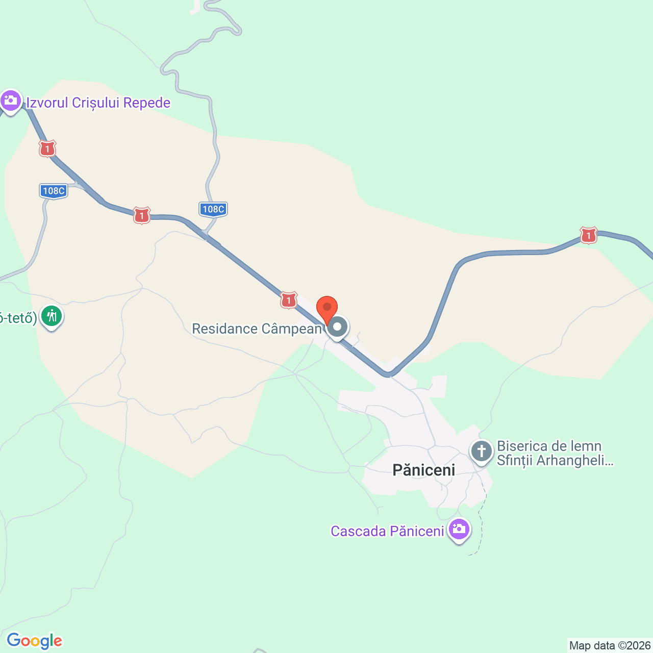 Poza harta streetview, zoom 14, adresa Capusu Mare Cluj, , judetul