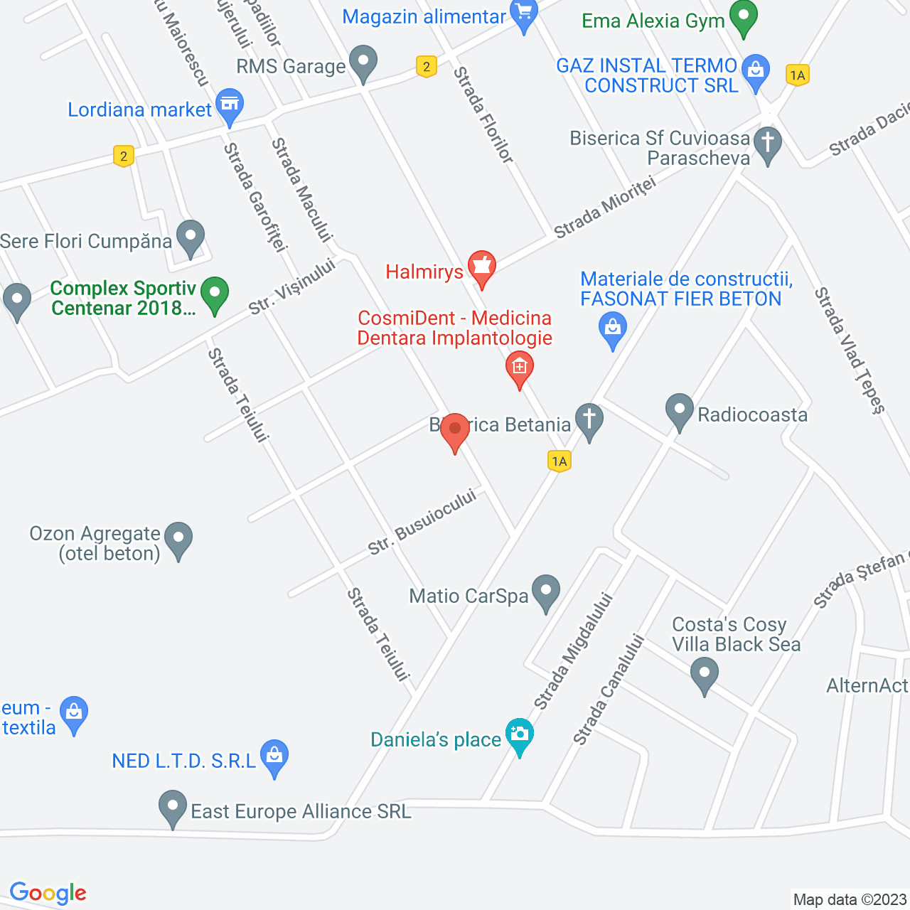 Poza harta streetview, zoom 16, adresa Cumpăna , str.Prelungirea Macului 7, , judetul
