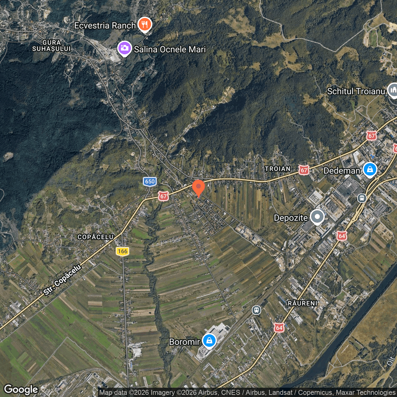 Poza harta hybrid, zoom 14, adresa Alexandru Lahovari, Ramnicu Valcea, , judetul