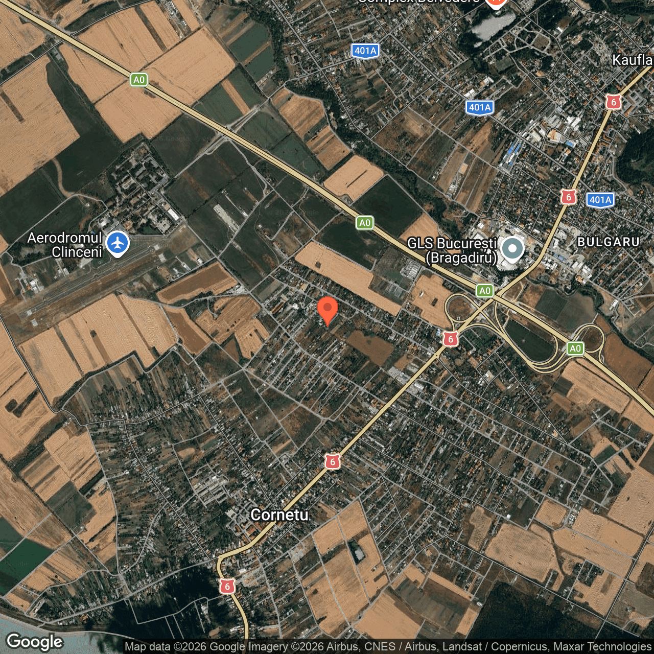 Poza harta hybrid, zoom 14, adresa Buda, comuna Cornetu judet Ilfov, , judetul