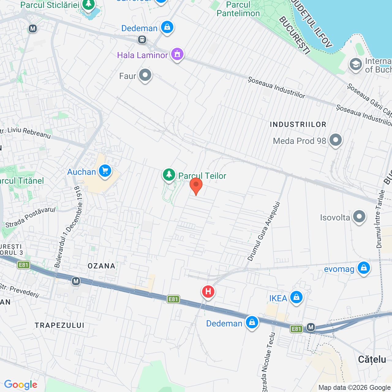 Poza harta streetview, zoom 14, adresa București, sectorul 3, Drumul Gura Putnei nr. 159A, , judetul