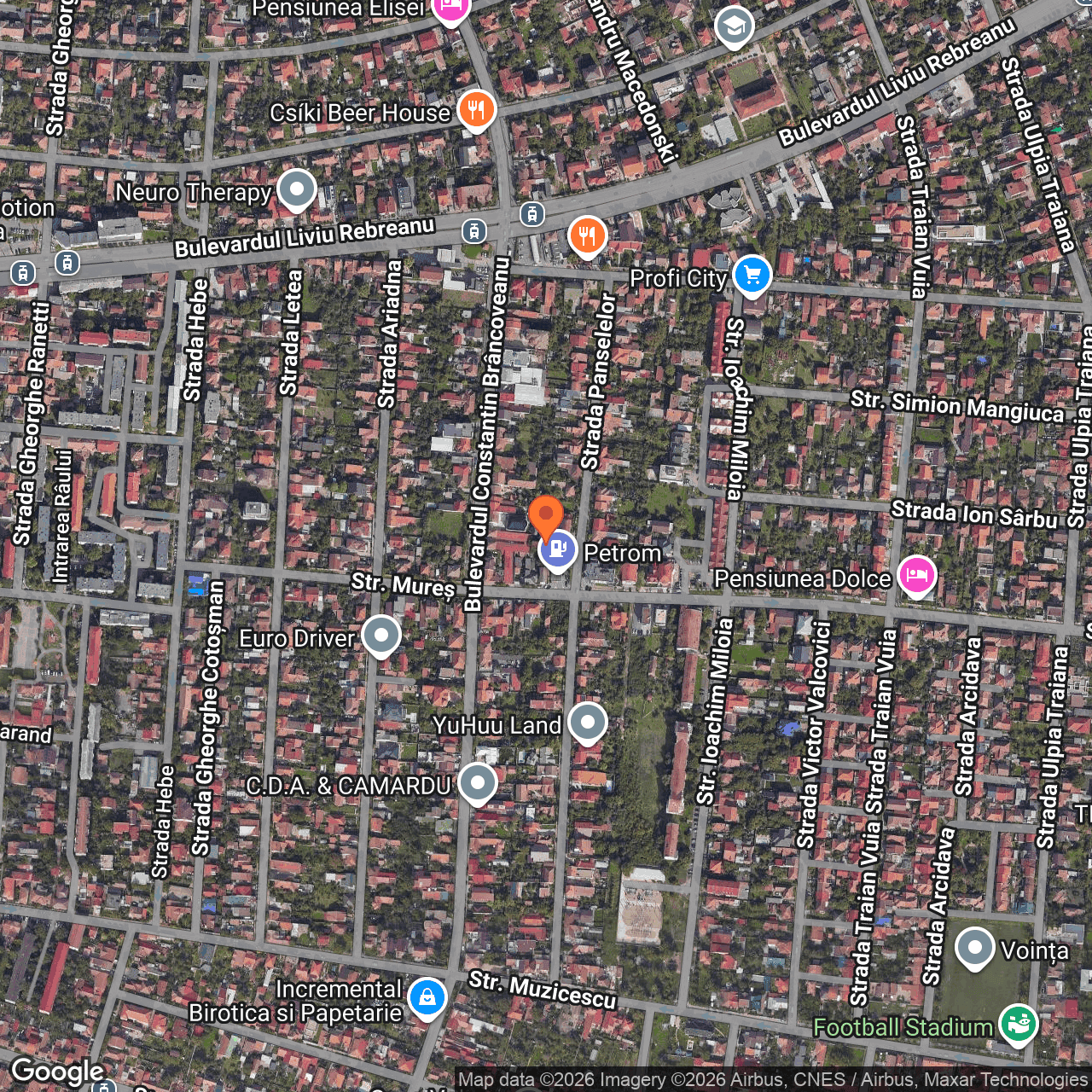 Poza harta hybrid, zoom 16, adresa Timișoara, str. Mureș nr. 41, jud. Timis, , judetul