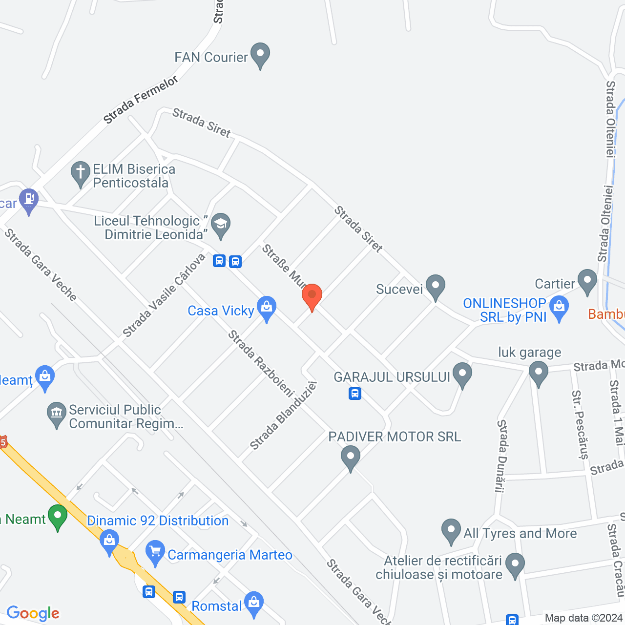 Poza harta streetview, zoom 16, adresa Piatra Neamt, str. Marasesti nr.23, , judetul