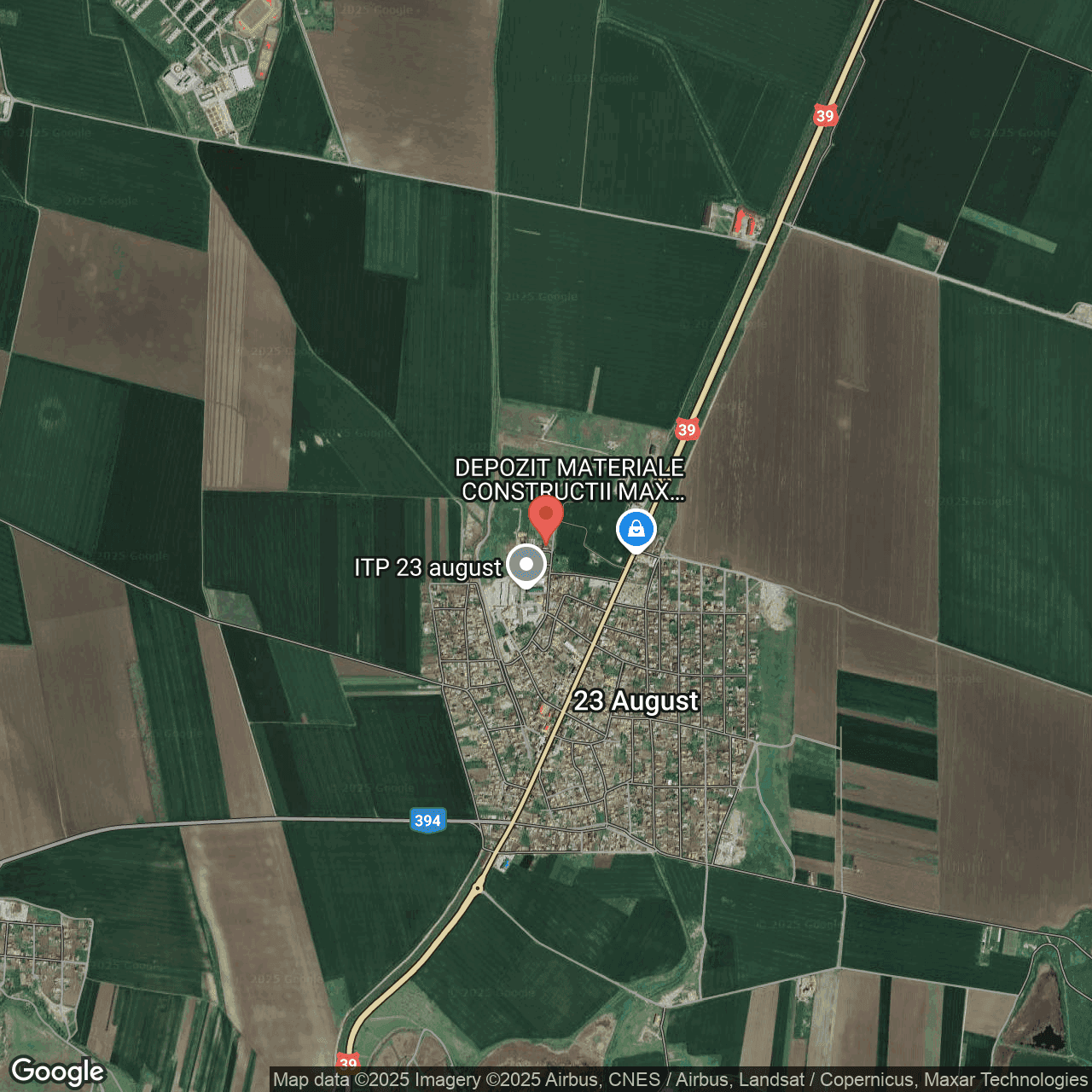 Poza harta hybrid, zoom 14, adresa 23 August, Str. Alexandru Vlahuta nr 2, , judetul