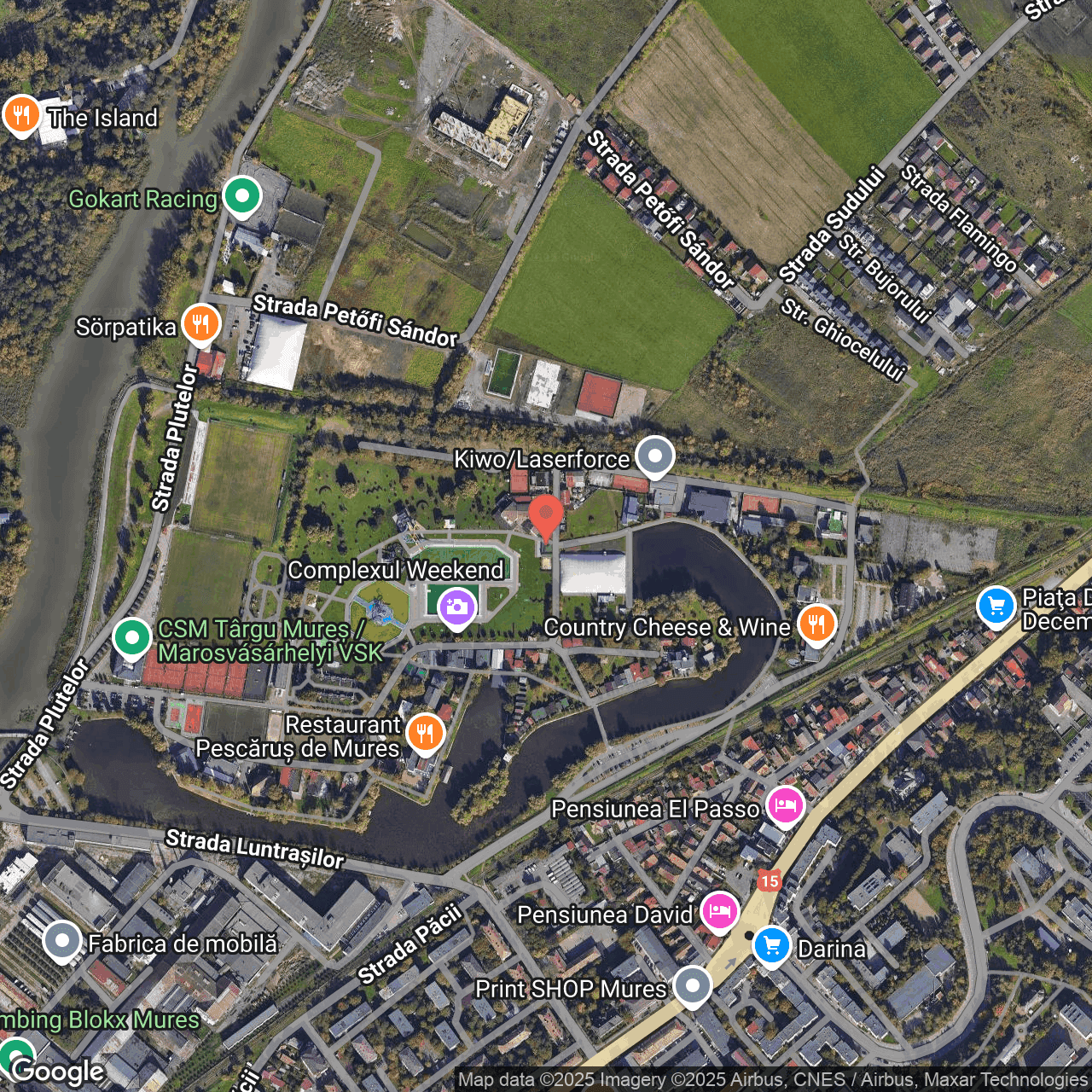 Poza harta hybrid, zoom 16, adresa Targu Mures, , judetul