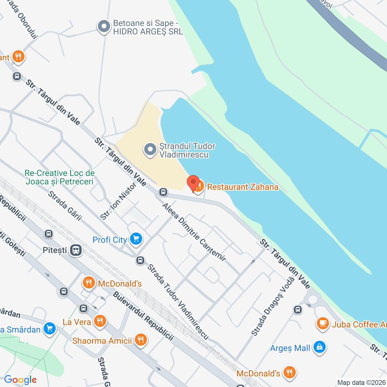 Poza harta streetview, zoom 16, adresa Pitesti, str.Targul din Vale nr.29, , judetul