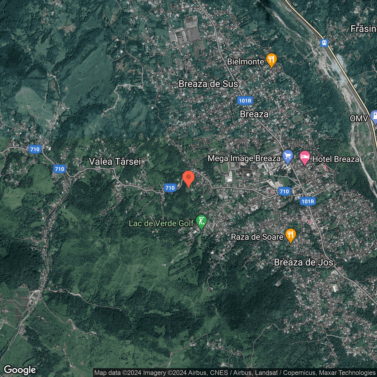 Poza harta hybrid, zoom 14, adresa Breaza De Sus, Str. Ocinei, Nr. 81B, , judetul