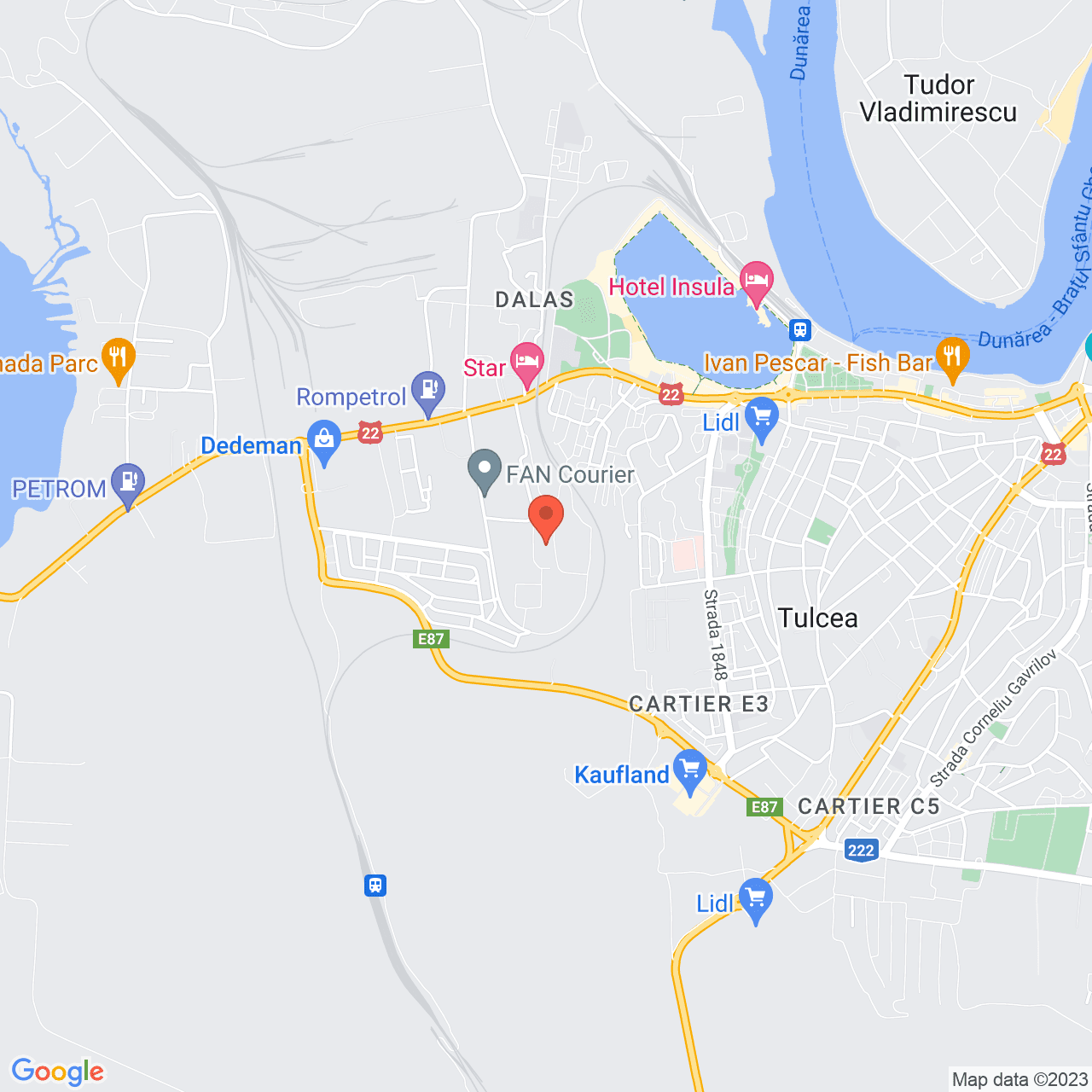 Poza harta streetview, zoom 14, adresa Combustibilului Tulcea, , judetul