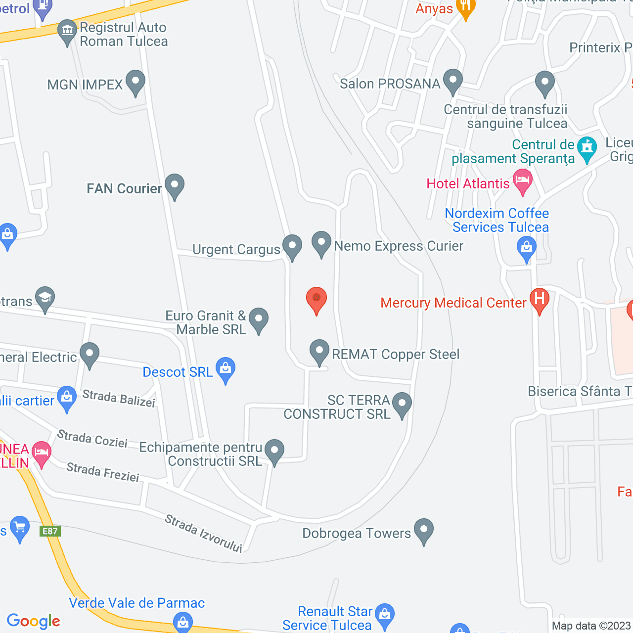 Poza harta streetview, zoom 16, adresa Combustibilului Tulcea, , judetul