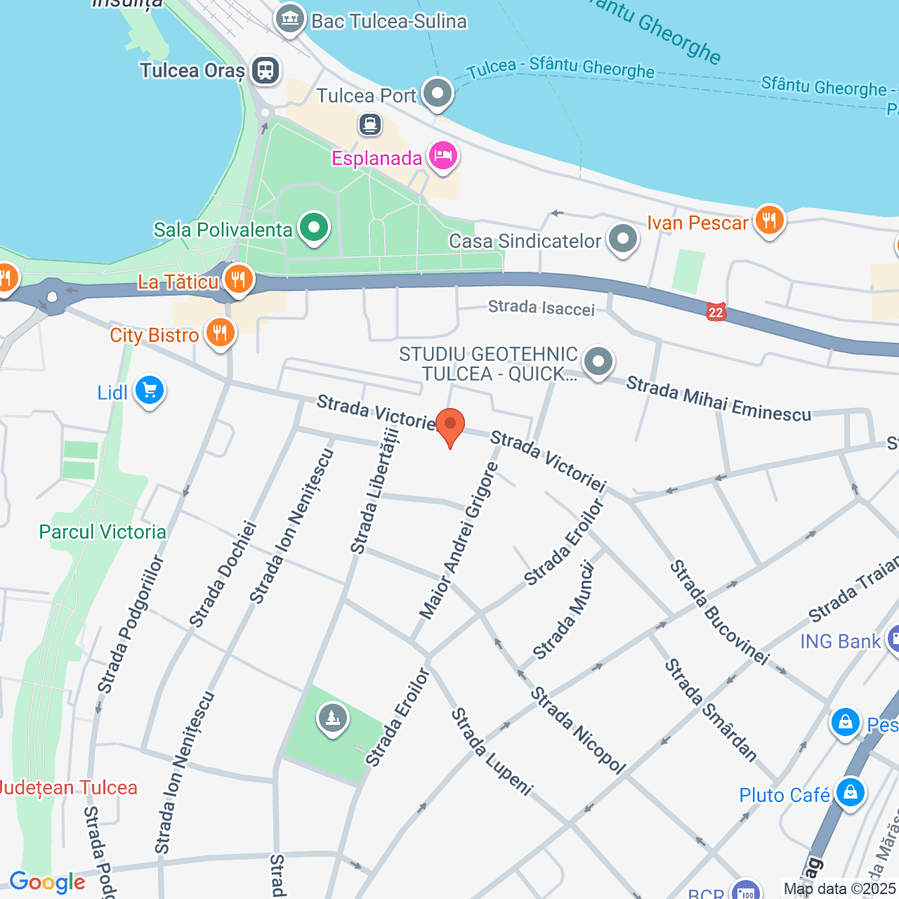 Poza harta streetview, zoom 16, adresa Tulcea. str. Victoriei nr. 57, , judetul