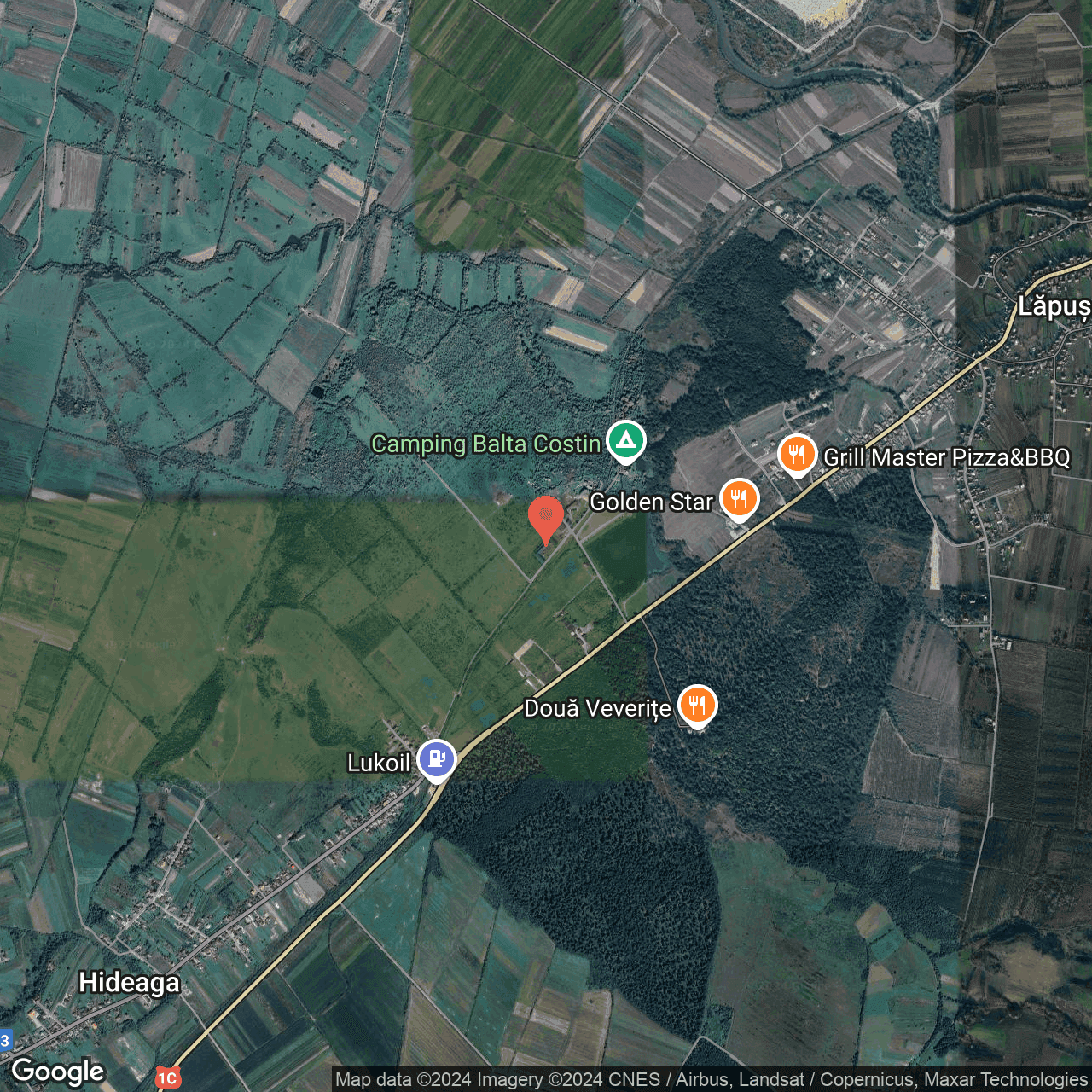 Poza harta hybrid, zoom 14, adresa Lapusel, Aleea Lapusel, nr. 1, jud. Maramures, , judetul