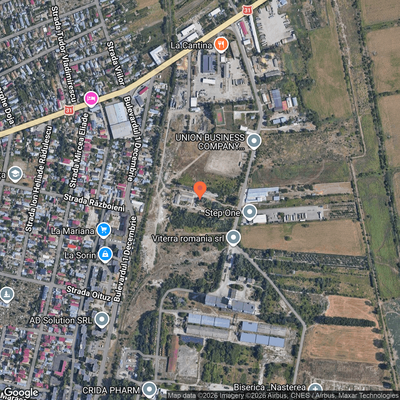 Poza harta hybrid, zoom 16, adresa Oltenița, Intrarea Călărași, nr. 6,, , judetul