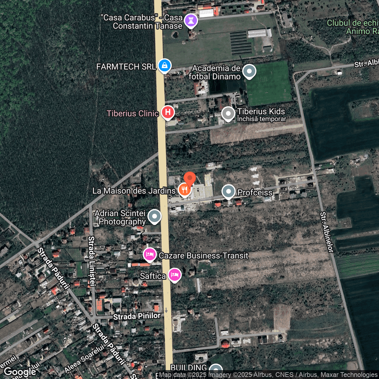 Poza harta hybrid, zoom 16, adresa Calea Bucuresti nr.103E, sat Saftica, comuna Balotesti, , judetul