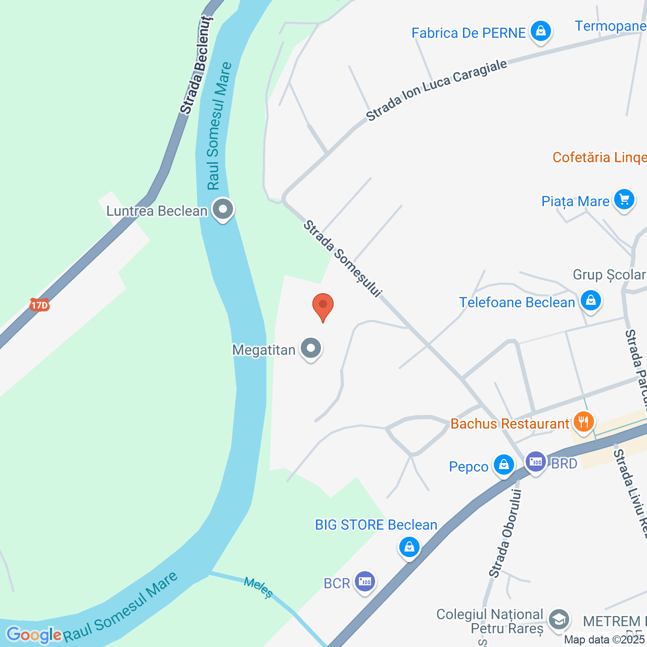 Poza harta streetview, zoom 16, adresa Beclean, str. Somesului, nr.33, , judetul