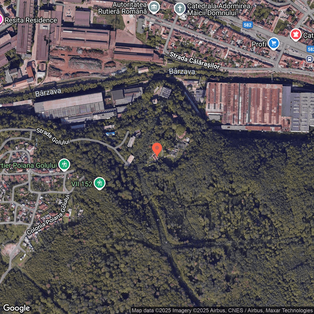 Poza harta hybrid, zoom 16, adresa Resita, Caras Severin, , judetul