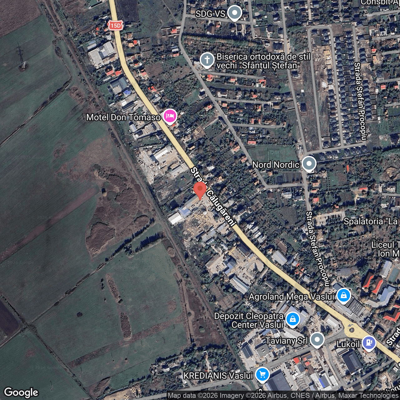 Poza harta hybrid, zoom 16, adresa Vaslui, Str. Călugăreni, Nr. 111, , judetul