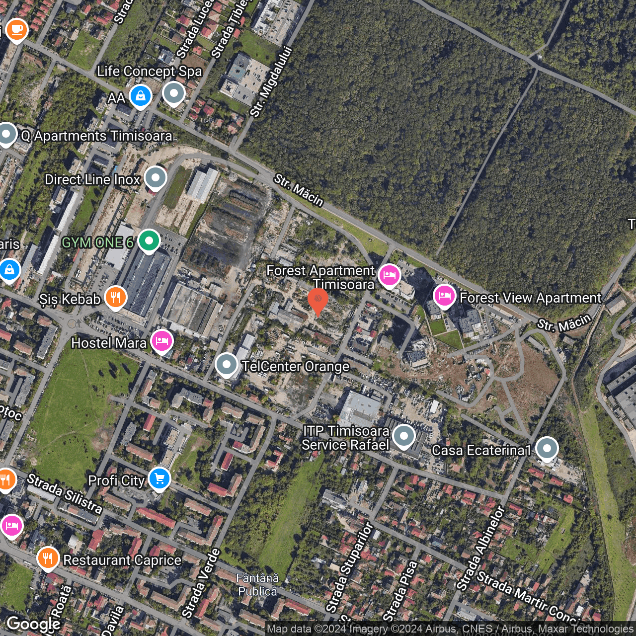 Poza harta hybrid, zoom 16, adresa Strada Constructorilor Timisoara, , judetul