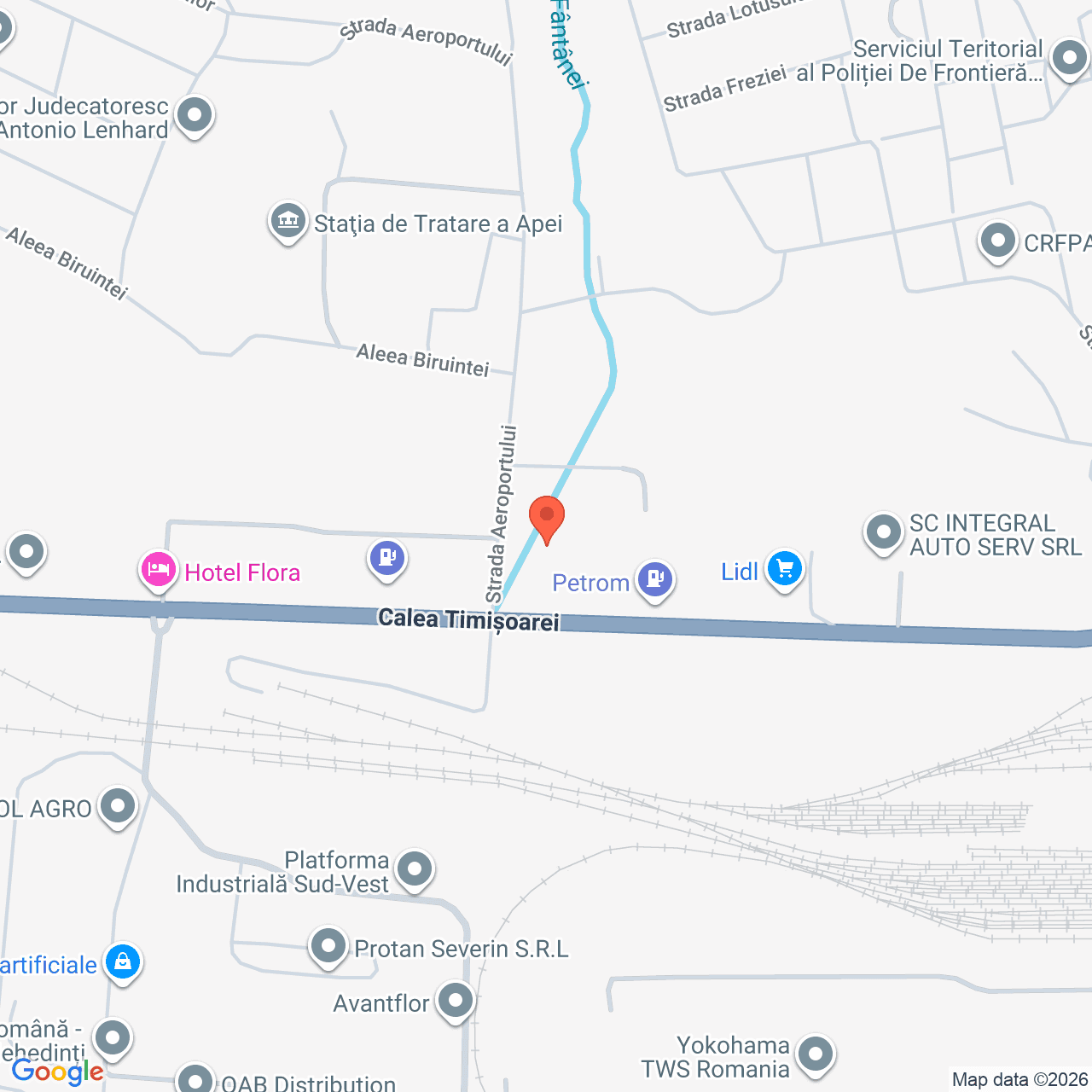Poza harta streetview, zoom 16, adresa Drobeta Turnu Severin, jud. Mehedinți, Str. Aeroportului nr. 1, , judetul