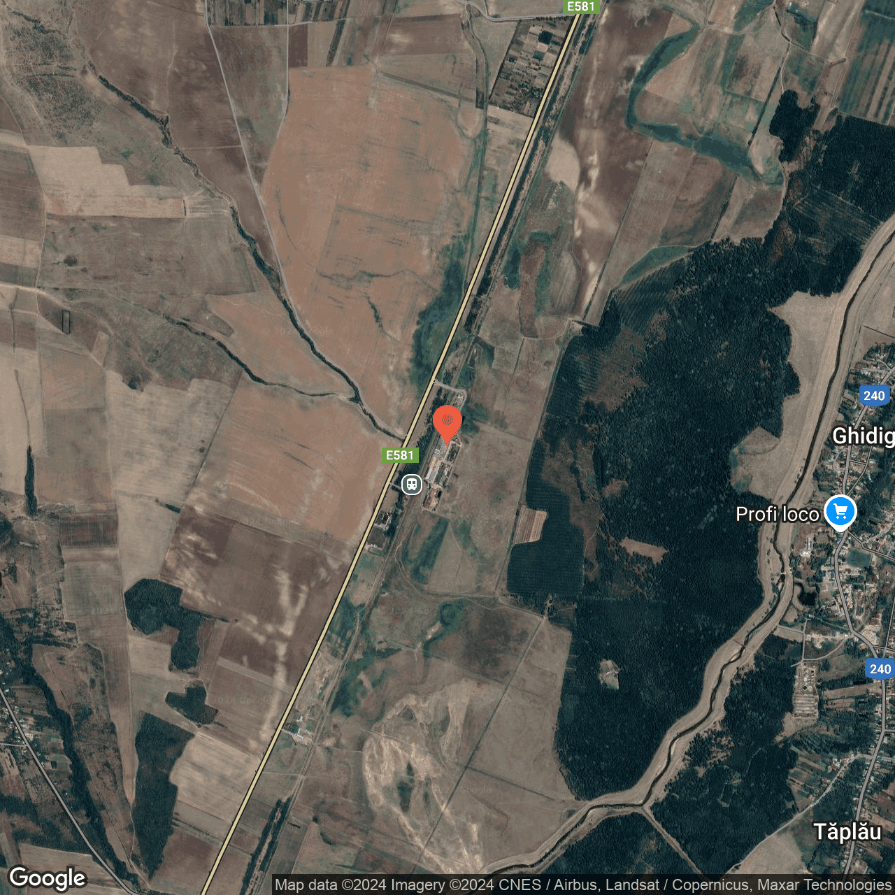 Poza harta hybrid, zoom 14, adresa Ghidigeni Galati, , judetul