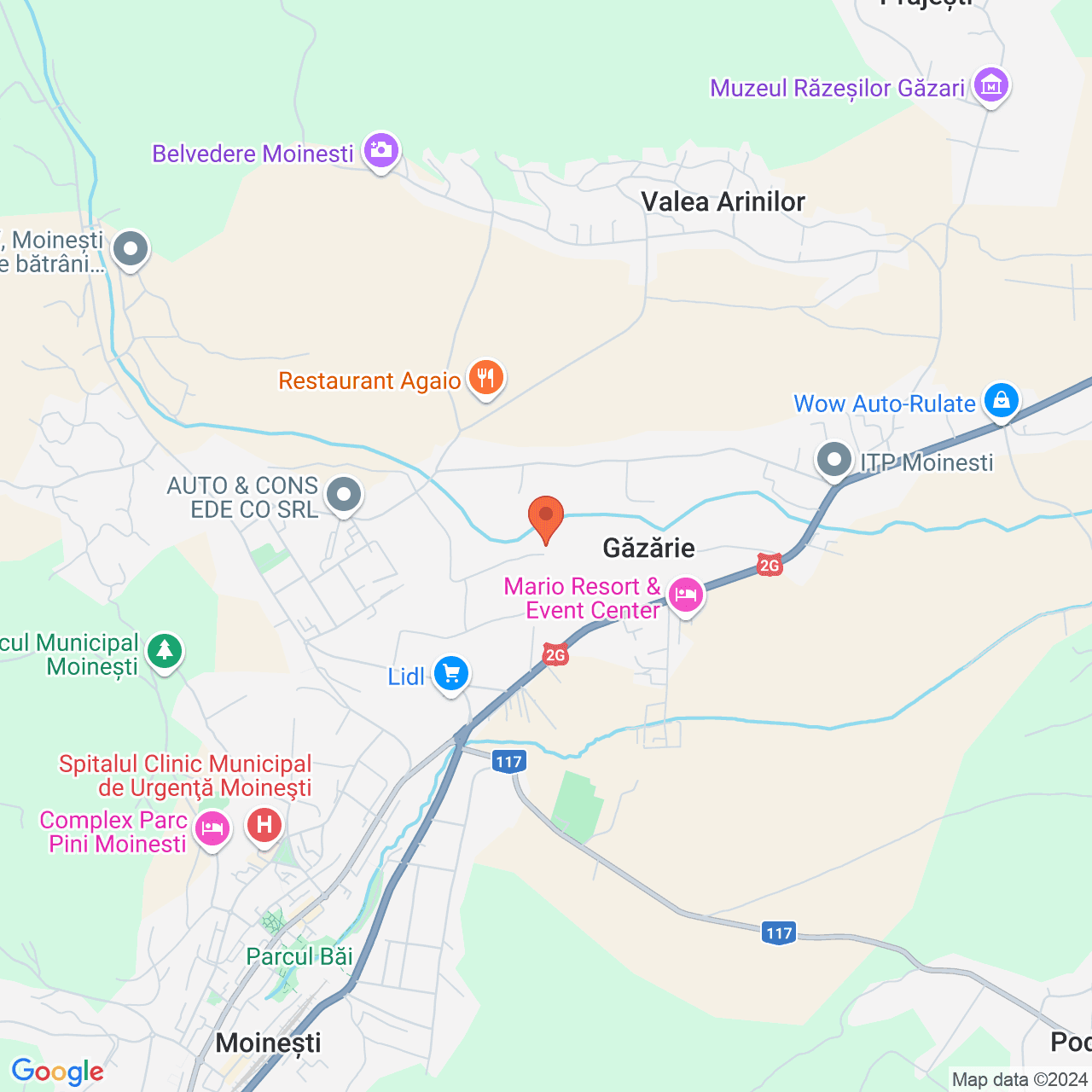 Poza harta streetview, zoom 14, adresa Moinesti Bacau, , judetul