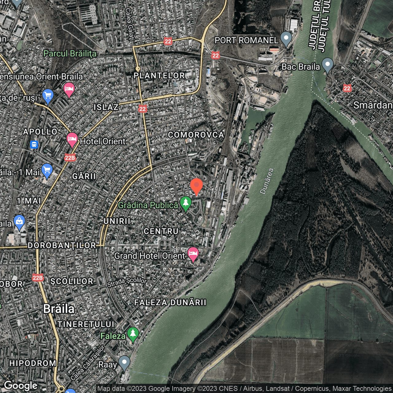 Poza harta hybrid, zoom 14, adresa Brăila, str. Vadul Schelei, nr. 14, , judetul