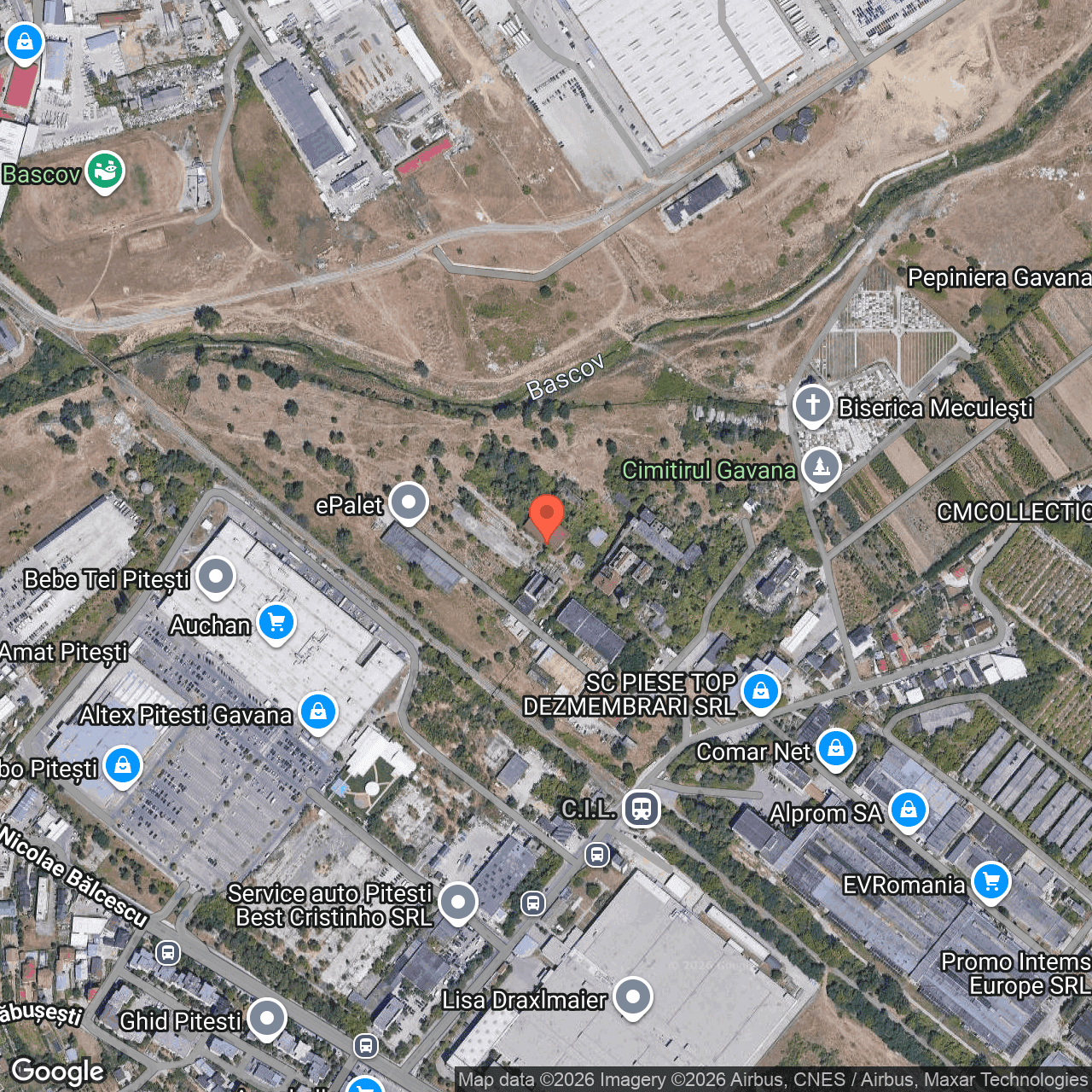 Poza harta hybrid, zoom 16, adresa Strada Constantin Dobrogeanu Gherea, Pitesti, , judetul