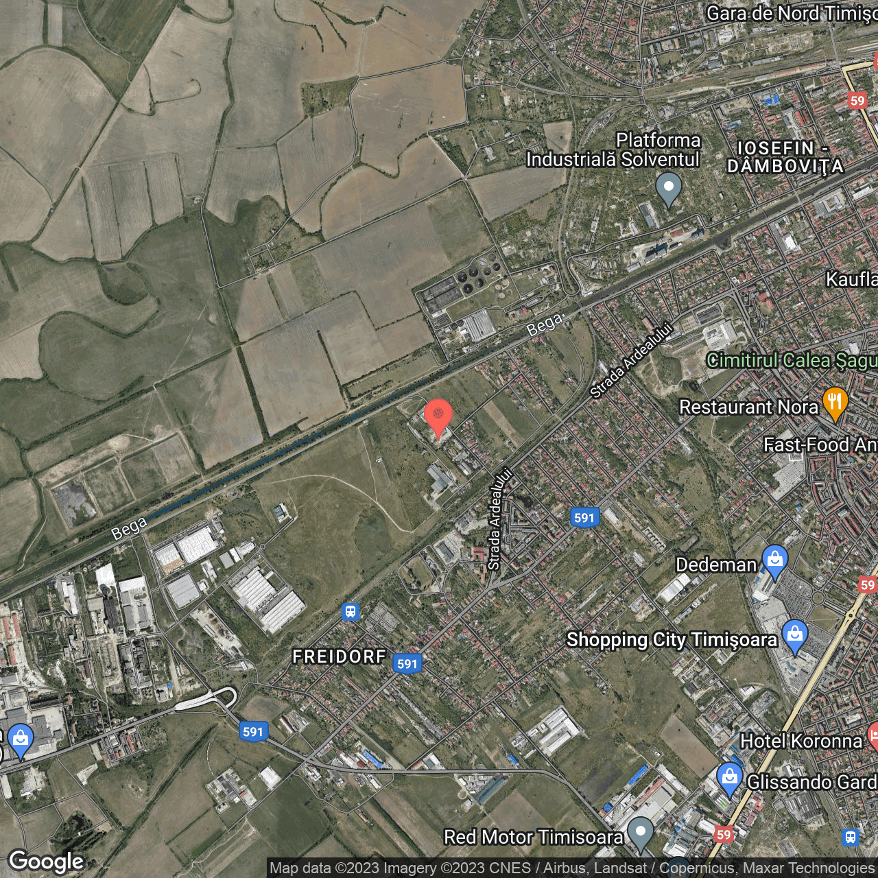 Poza harta hybrid, zoom 14, adresa Timsioara, str.Silvestri, nr.7, , judetul