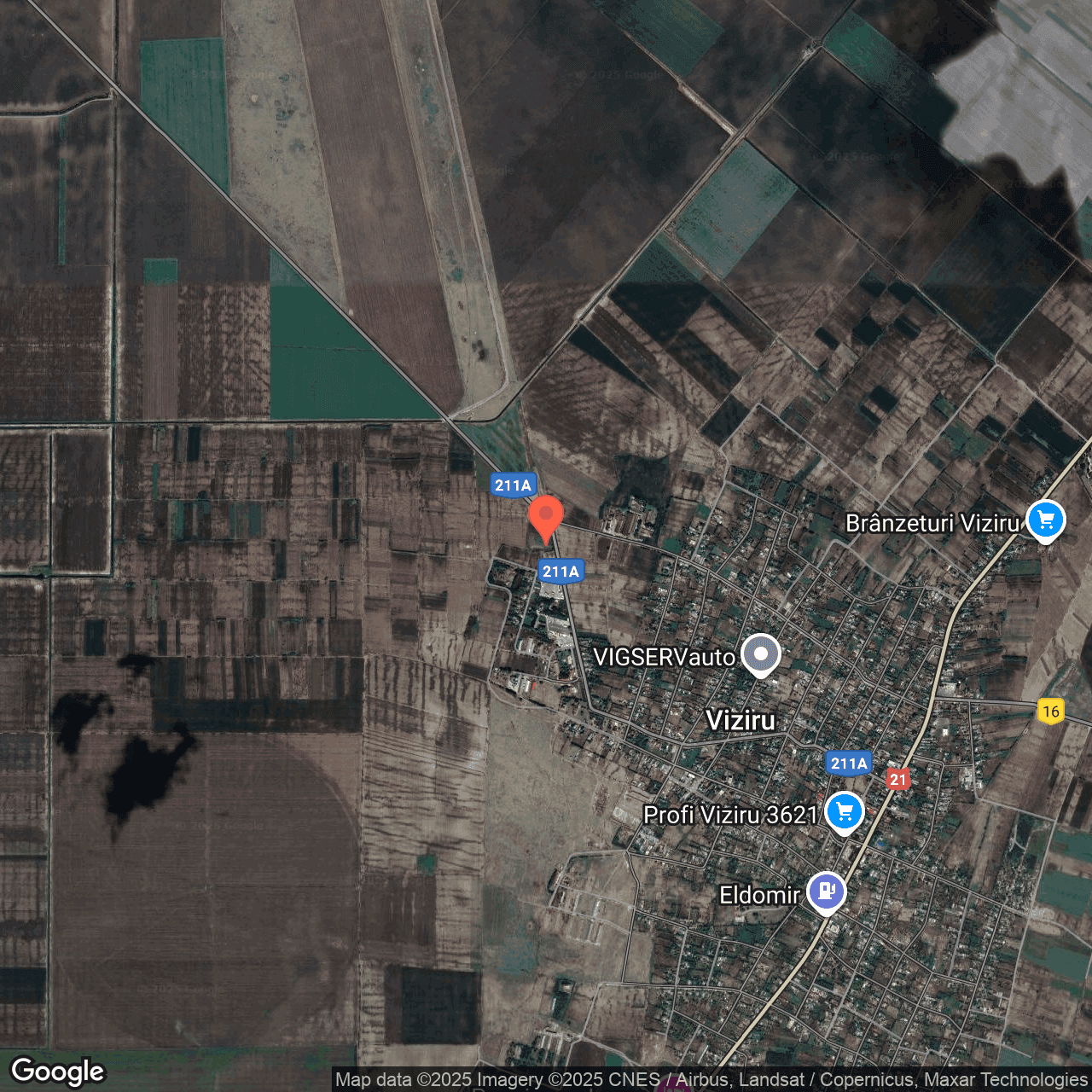 Poza harta hybrid, zoom 14, adresa Viziru Braila, , judetul
