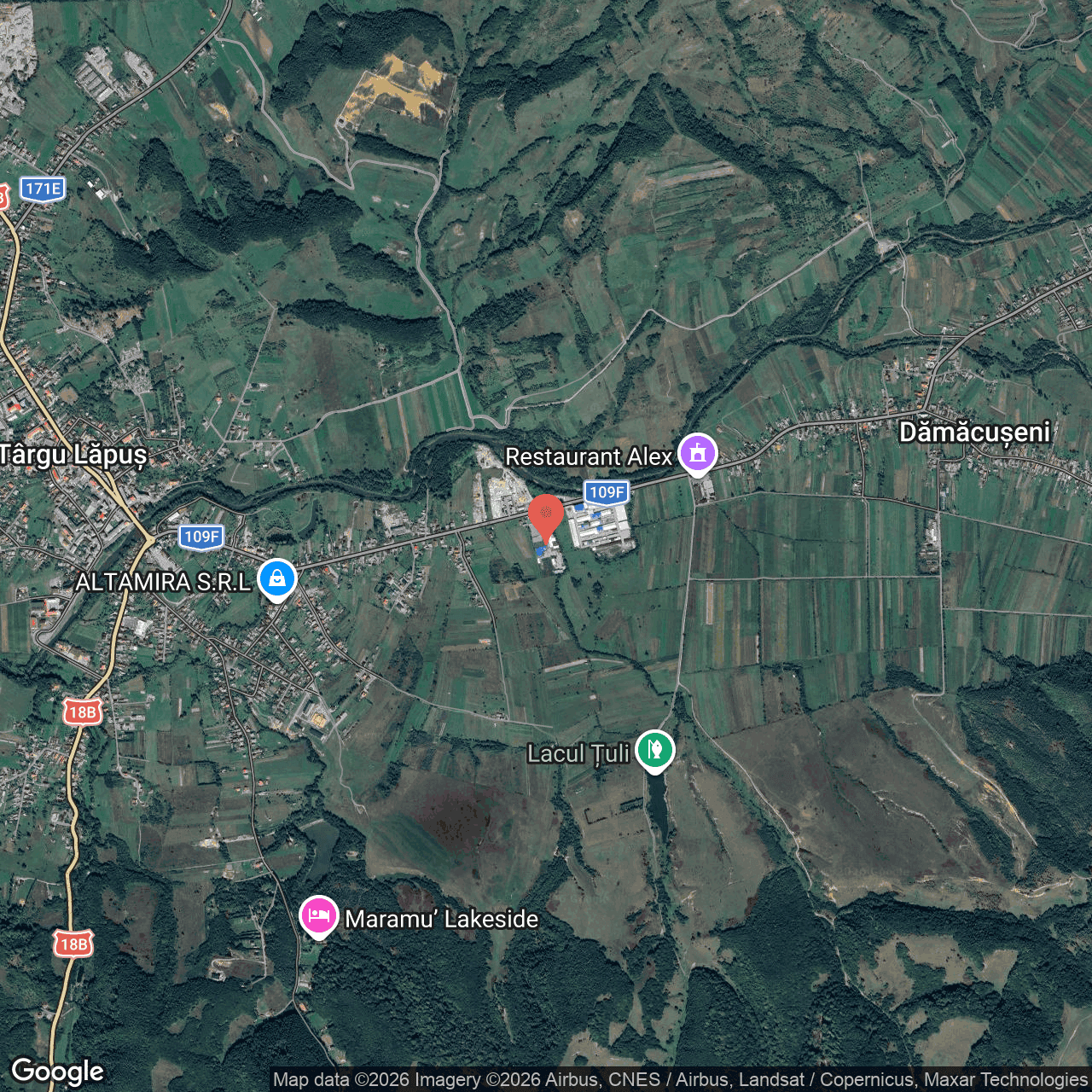 Poza harta hybrid, zoom 14, adresa Targu Lapus Maramures, , judetul