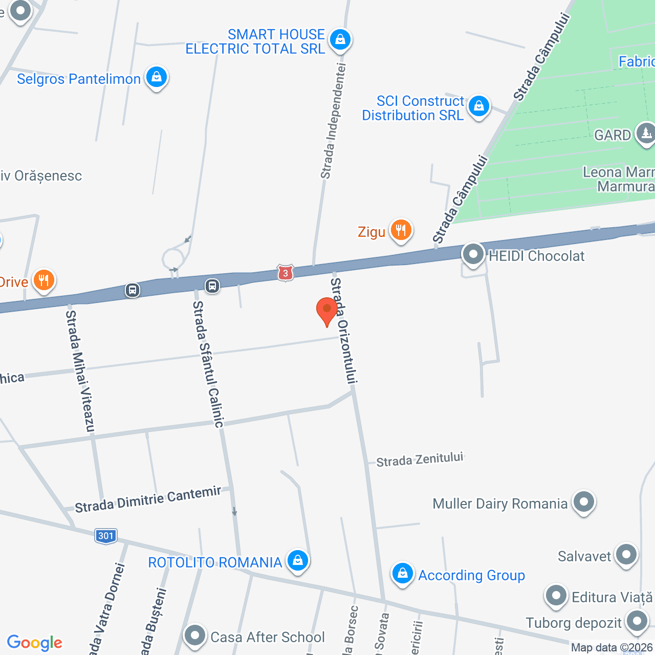 Poza harta streetview, zoom 16, adresa strada Orizontului nr. 2b, Pantelimon Ilfov, , judetul