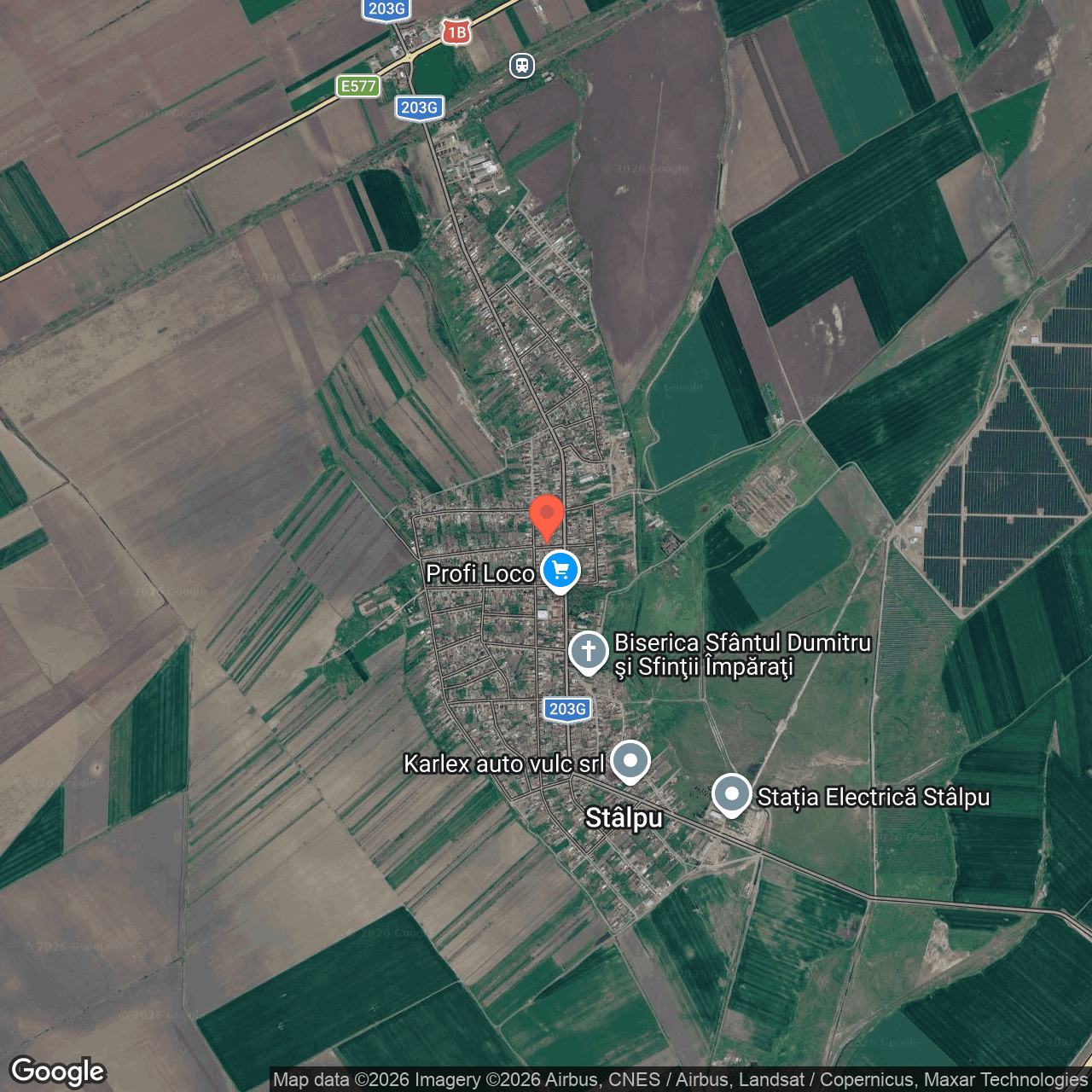 Poza harta hybrid, zoom 14, adresa Stalpu strada Florilor judet Buzau, , judetul