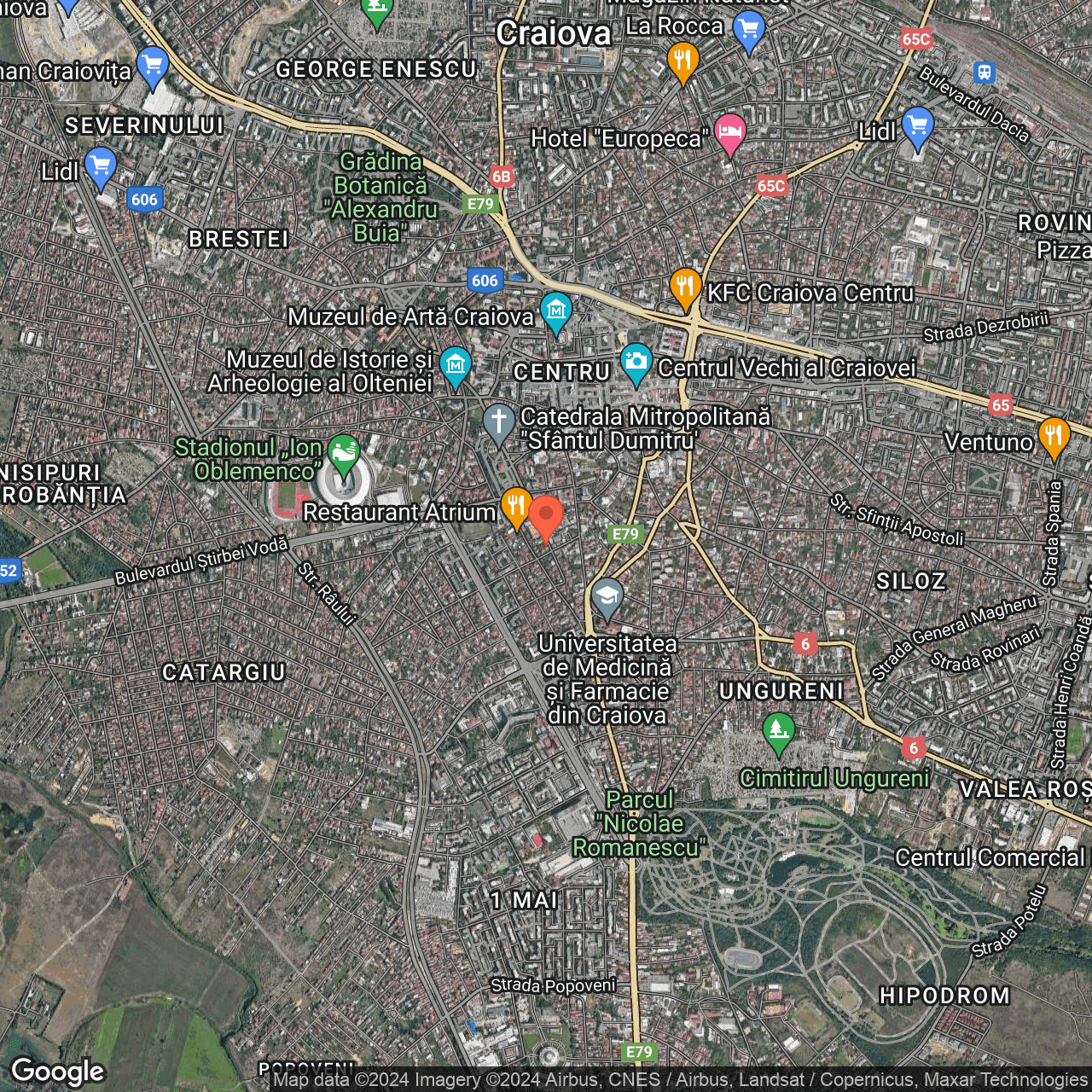 Poza harta hybrid, zoom 14, adresa Craiova, str. Matei Basarab nr.20 , , judetul