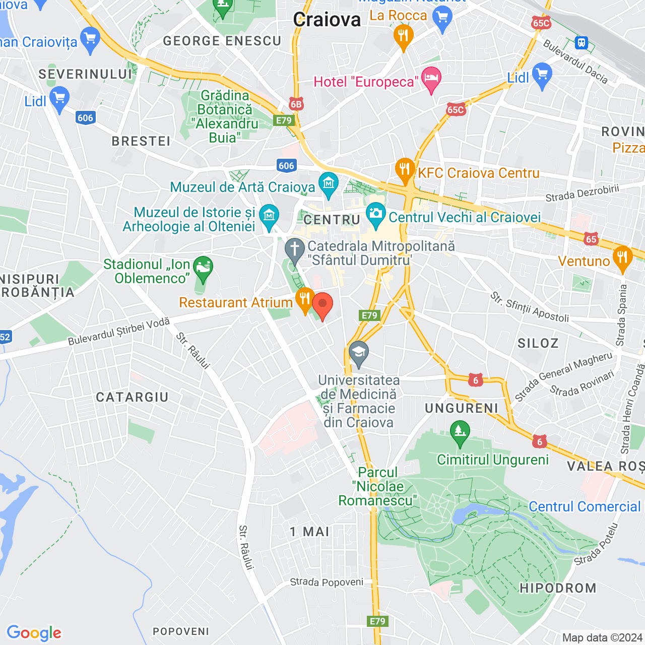 Poza harta streetview, zoom 14, adresa Craiova, str. Matei Basarab nr.20 , , judetul